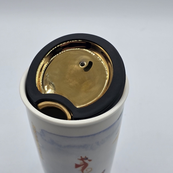 Starbucks 2015 Mermaid Siren Ceramic Tumbler Travel Mug Cup - Picture 6 of 8